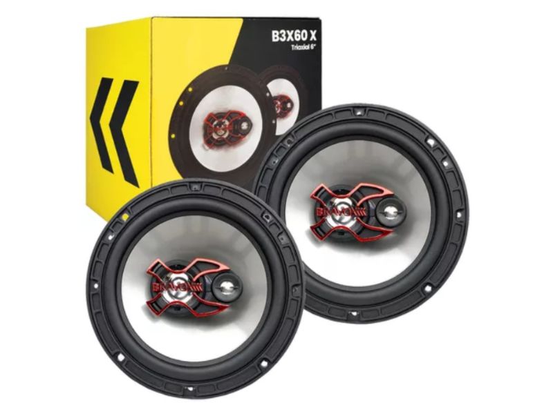 Alto Falante Bravox 6 Polegadas Triaxial B3x60x 100wrms Par