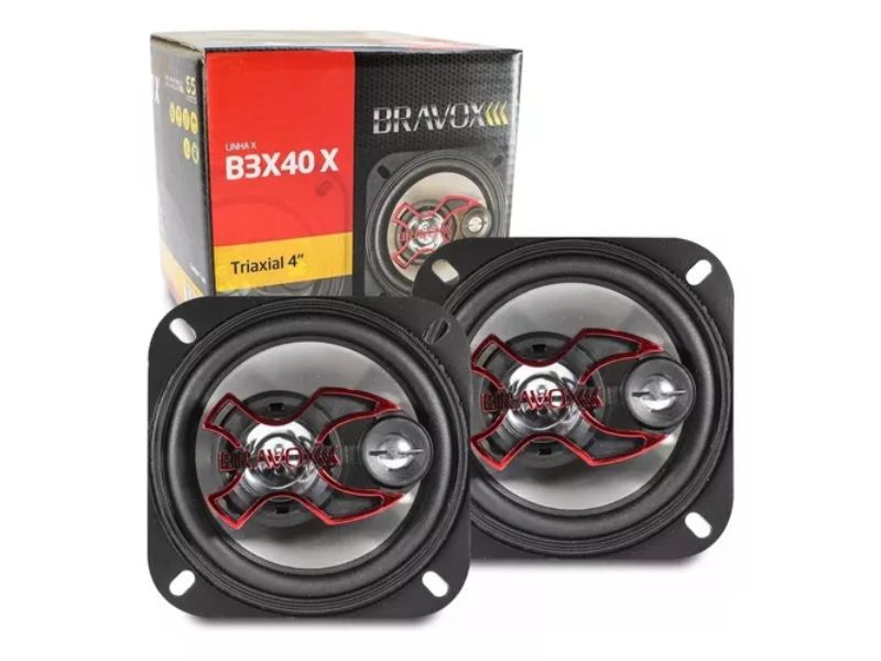 Par Alto Falante 4 Bravox B3x40x - 80w Rms O Par - 4 Ohms